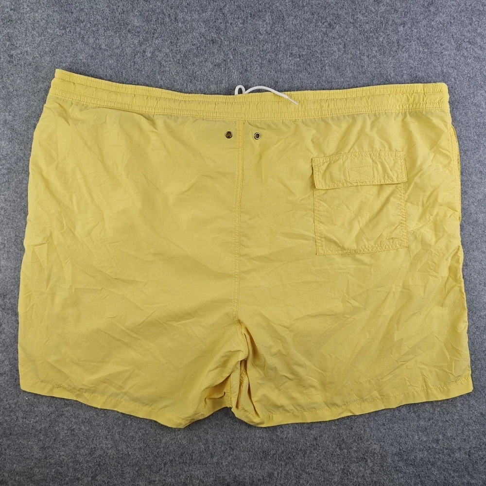 Polo Ralph Lauren Swim Trunks Mens 4xB Yellow Mesh Lined Drawstring Shorts